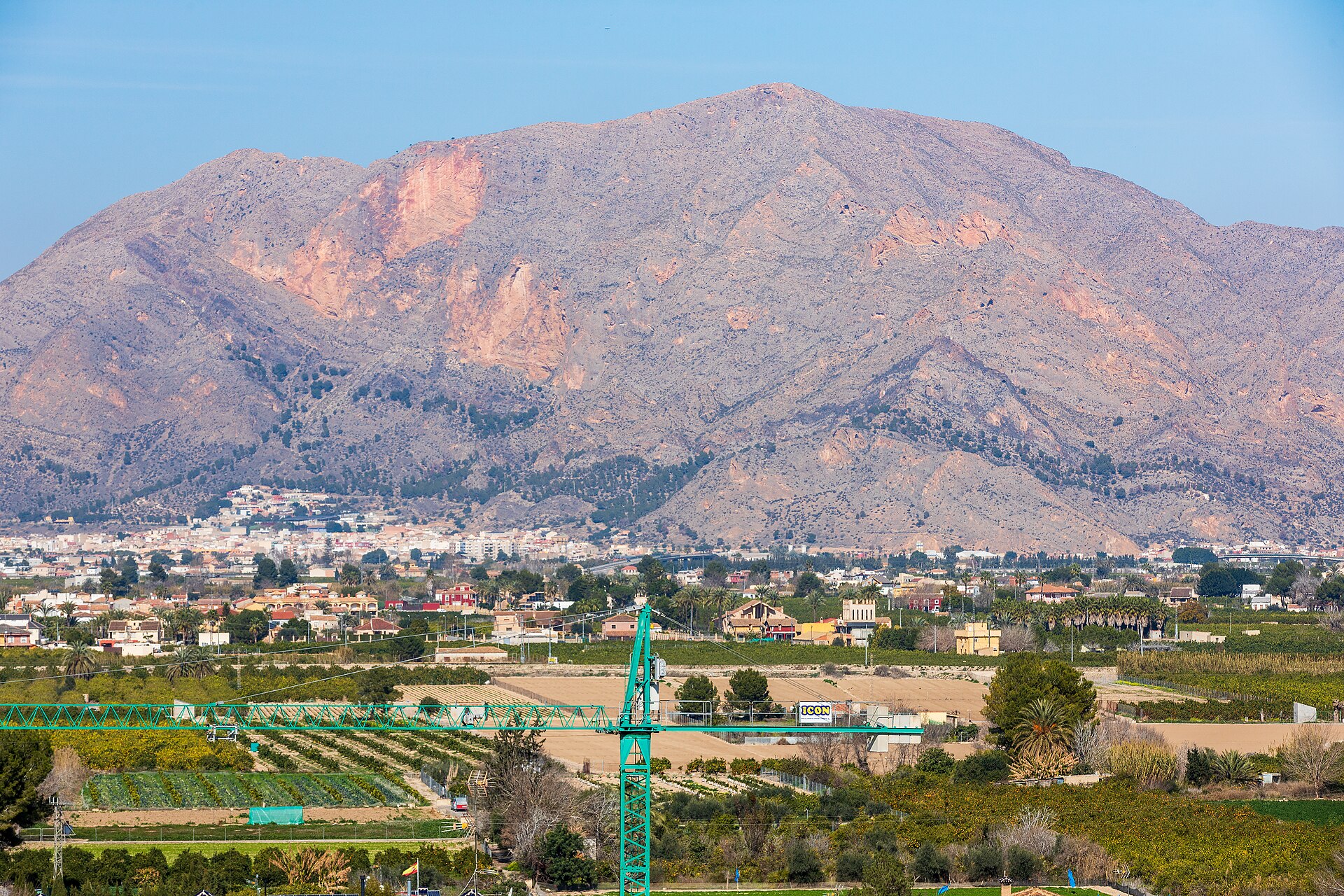 Pico del Águila (Sierra de Callosa) visto desde Bigastro
