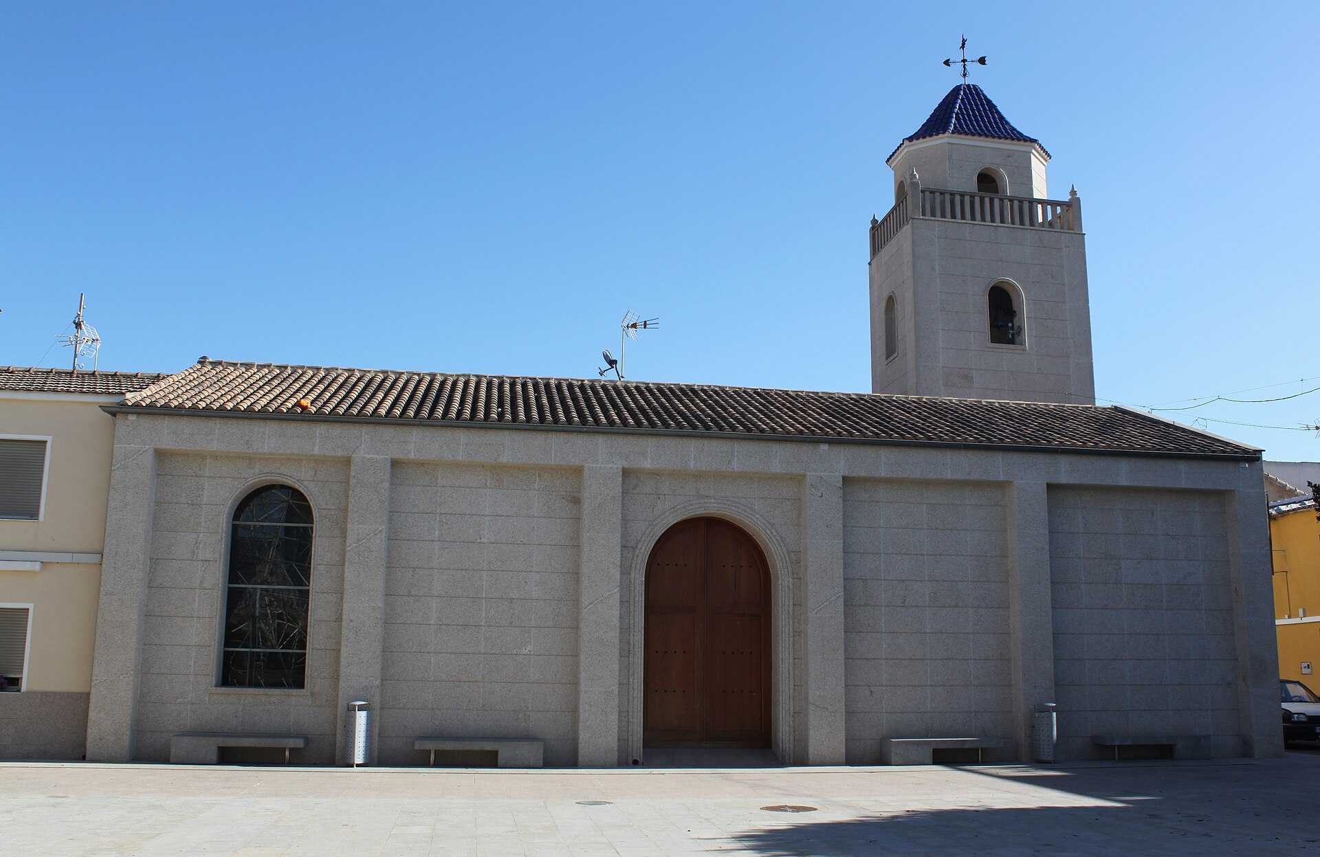 Fachada de la iglesia parroquial, Daya Vieja