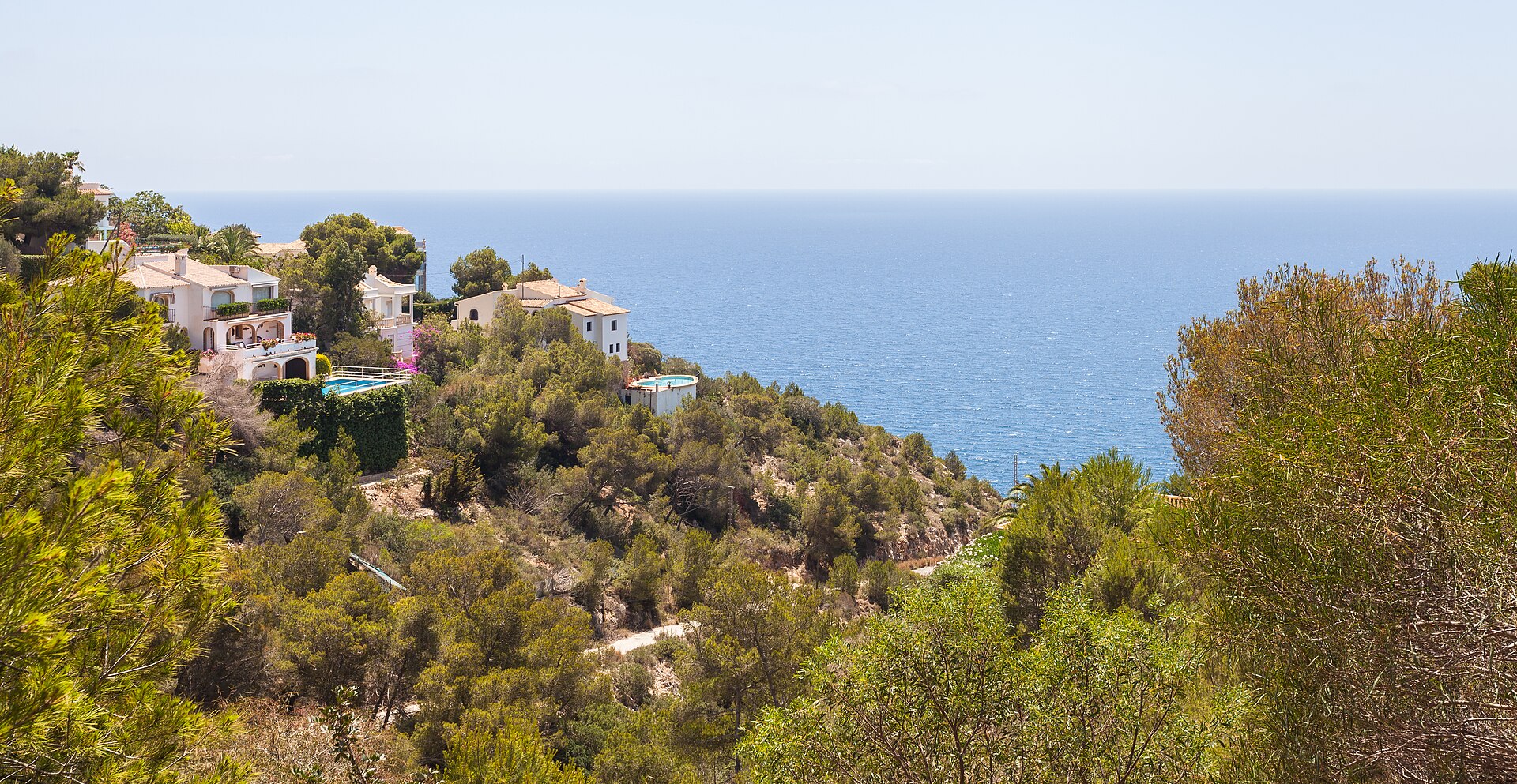 Zona residencial costera de Xàbia