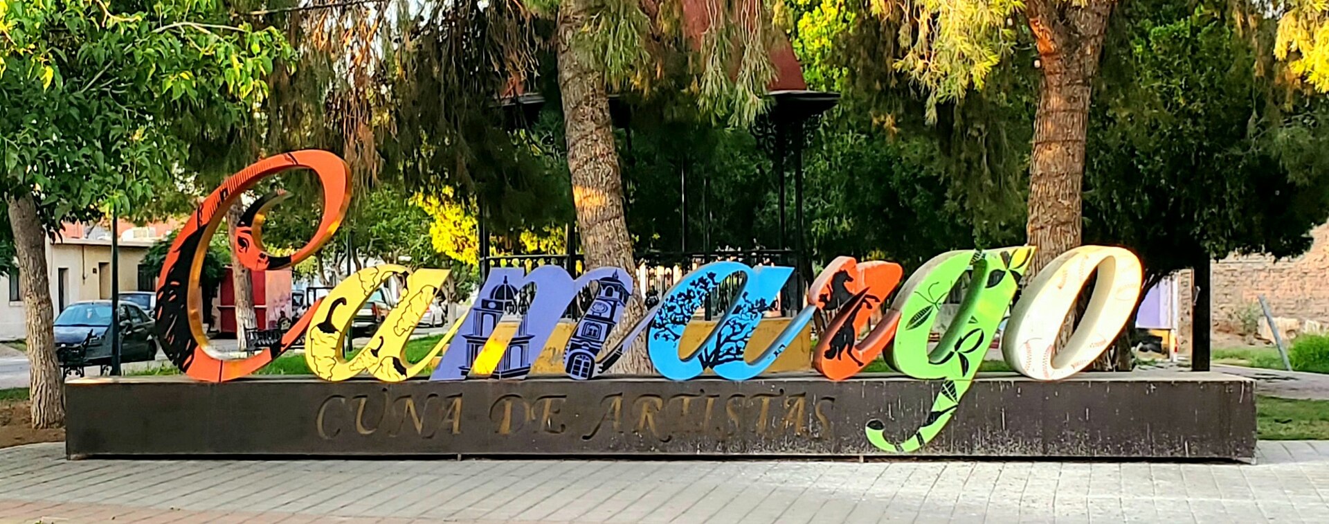 Letras turísticas 'Camargo' en Santa Rosalía de Camargo