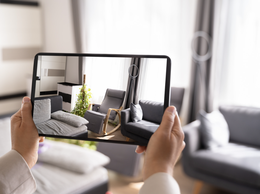 muestra de cómo se vería un tour virtual con un servicio inmobiliario